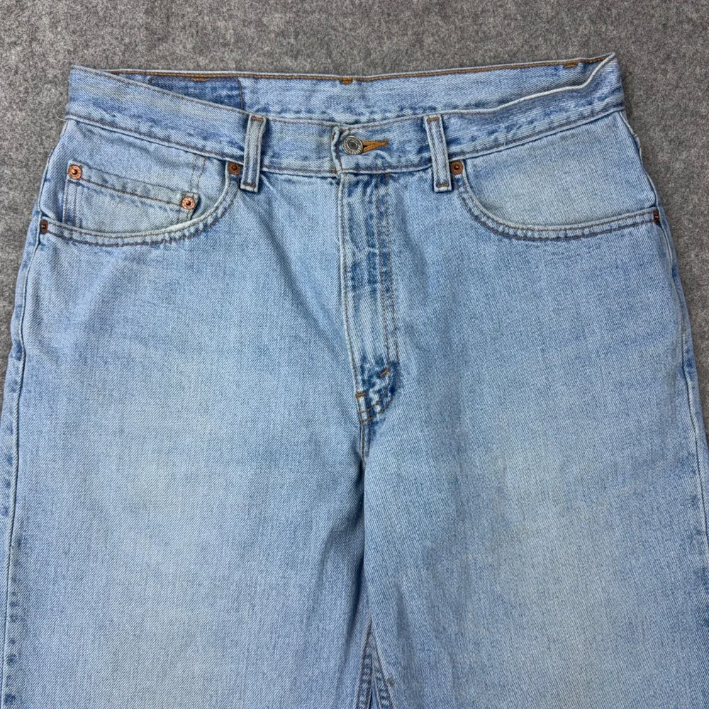 VTG Levi's Jeans Mens 34x30 Light Wash 550 Relaxed Fit‎ Tapered Leg Denim 90s